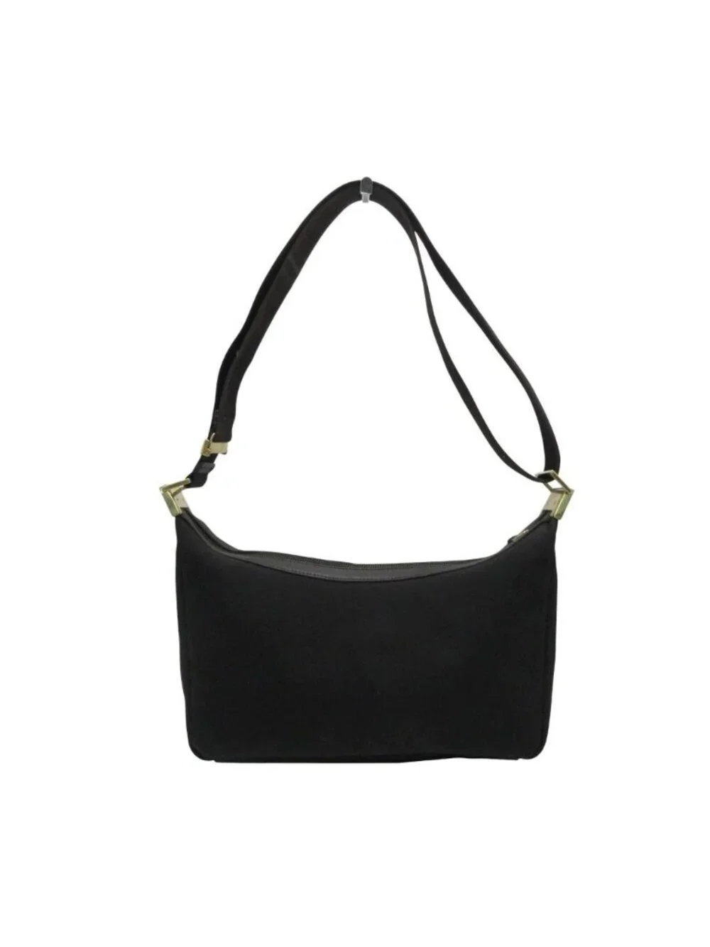 Gucci Shoulder Bag Nylon Canvas Crossbody Black